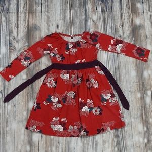 VGUC Tea tie waist floral dress